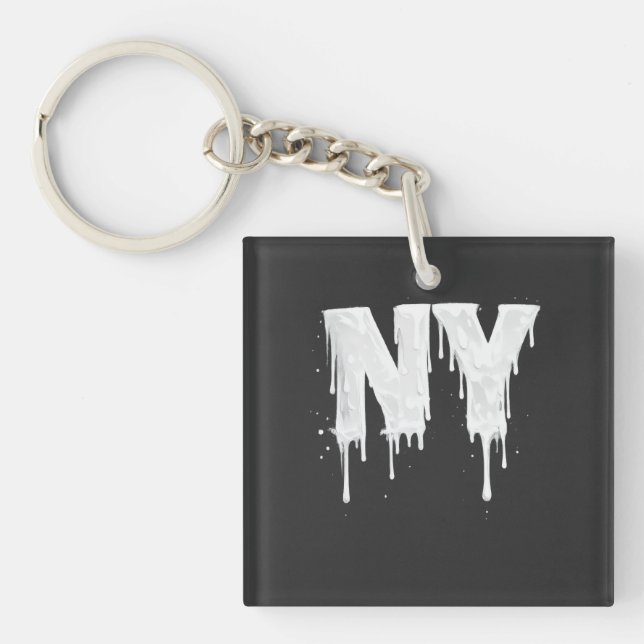 Porte-clefs Vibrations des rues de NY (Devant)