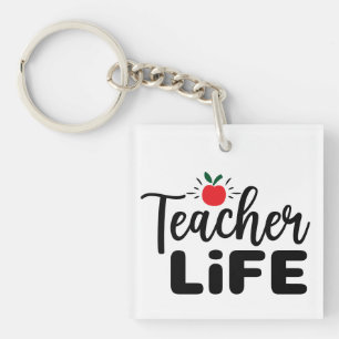Porte-clefs Vie de l'enseignant Wordart