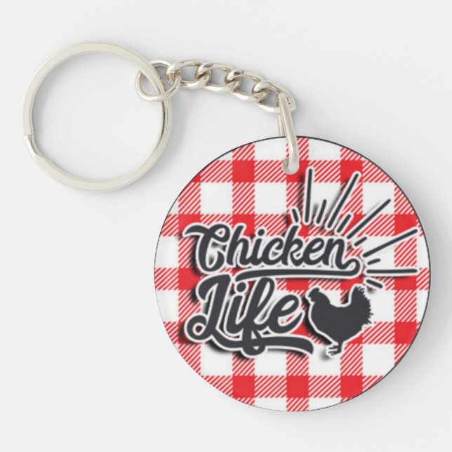Porte-clefs Vie de poulet (Devant)