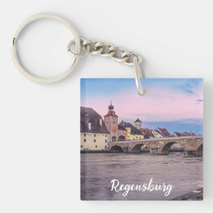 Porte-clefs Vieille ville historique en Ratisbonne, Allemagne