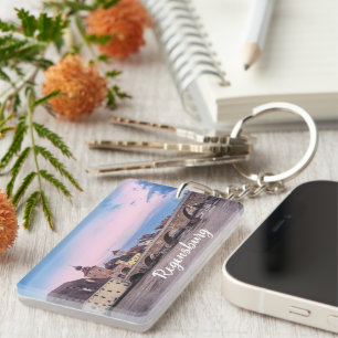 Porte-clefs Vieille ville historique en Ratisbonne, Allemagne