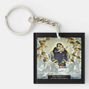 Porte-clefs Vierge aux anges Bouguereau