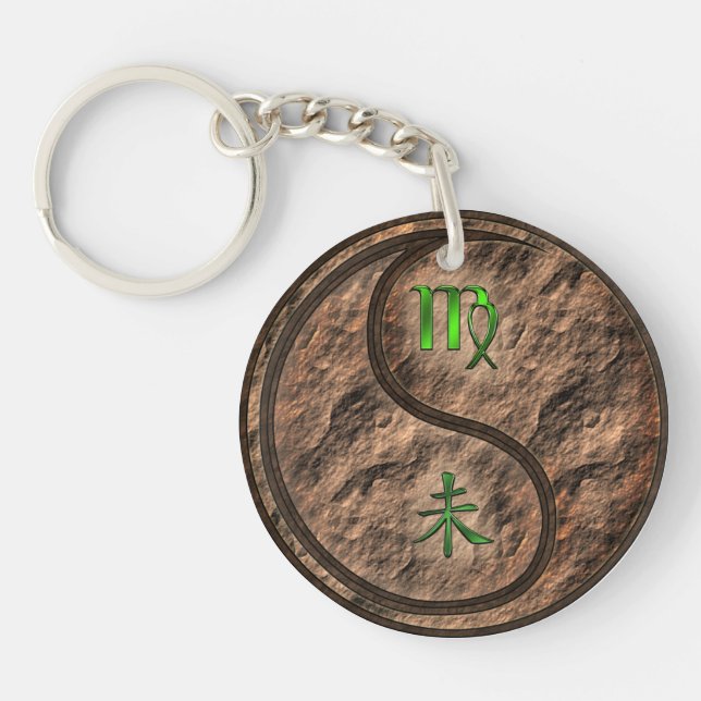 Porte-clefs Vierge et chèvre terrestre (Devant)