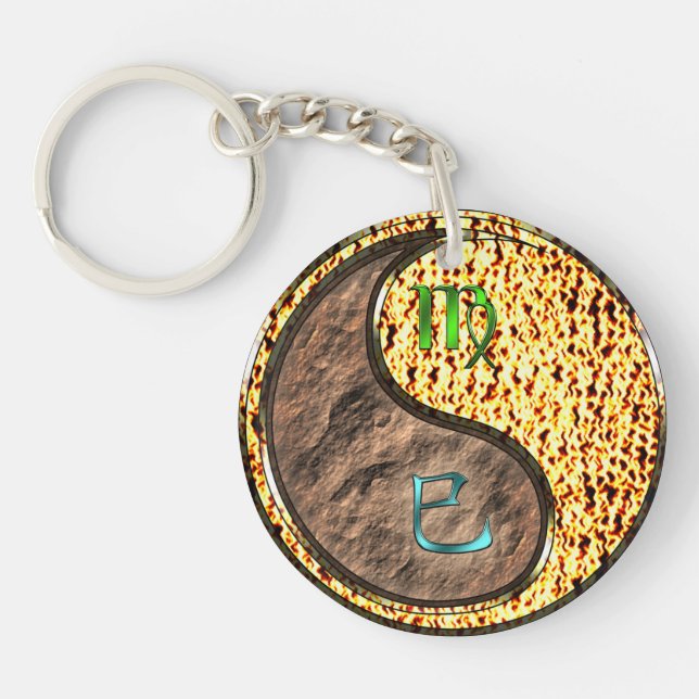 Porte-clefs Vierge et serpent à feu (Devant)
