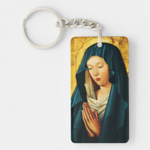 Porte-clefs Vierge Marie Hodegetria Icône Byzantine Catholique
