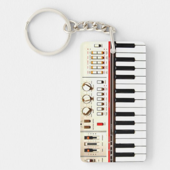 Porte-clefs Vieux clavier électrique (Devant)