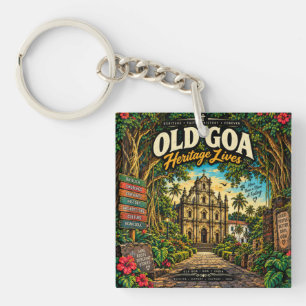 Porte-clefs Vieux Goa — Églises et histoire du patrimoine de l