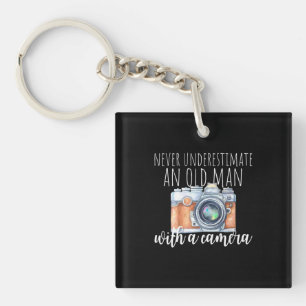 Porte-clefs Vieux Homme Avec Caméra