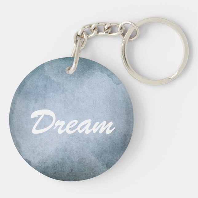 Porte-clefs vieux papier avec l'aquarelle (Dos)