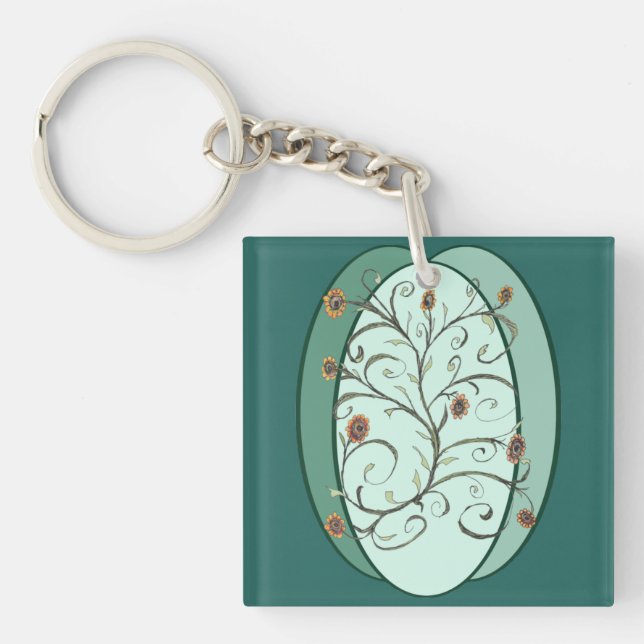 Porte-clefs Vigne d'automne (Devant)