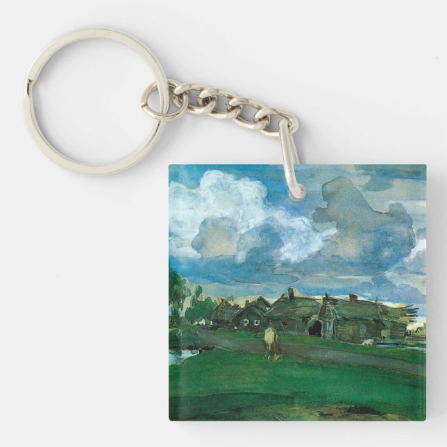 Porte-clefs Village russe Valentin Serov (Devant)