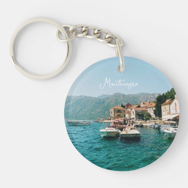 Porte-clefs Ville côtière de Perast, Monténégro (Devant)