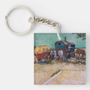 Porte-clefs Vincent Van Gogh - Caravanes, Camp de Tziganes prè