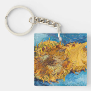 Porte-clefs Vincent van Gogh - Deux tournesols coupés