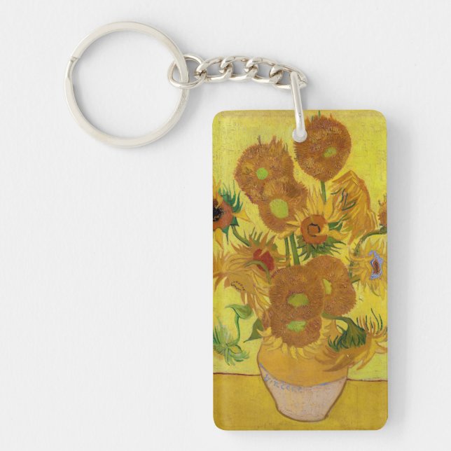 Porte-clefs Vincent van Gogh - Vase avec quinze tournesols (Devant)
