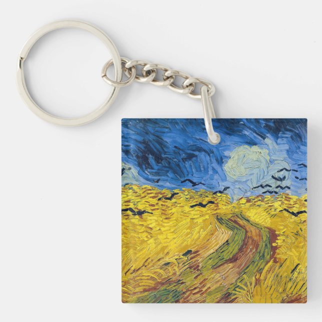 Porte-clefs Vincent van Gogh - Wheatfield with Crows (Devant)
