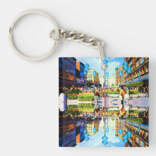 Porte-clefs Vintage Allemagne Porte de la ville de Munich Kari