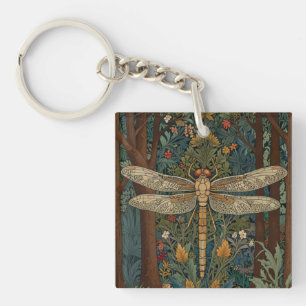 Porte-clefs Vintage art nouveau déco dragonfly boho chic
