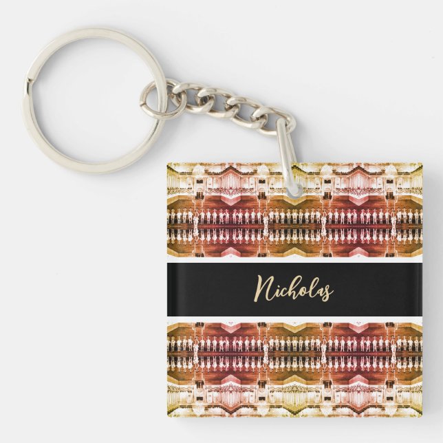 Porte-clefs Vintage Autriche Vienne Courbette Espagnole (Devant)