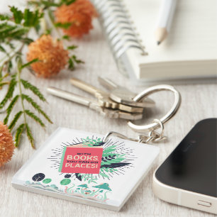 Porte-clefs Vintage Avec Livres vous pouvez aller des endroits