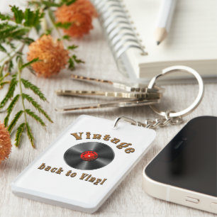 Porte-clefs Vintage - Back to Vinyl, the record is back