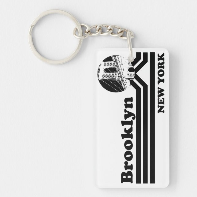Porte-clefs Vintage Brooklyn New York (Devant)