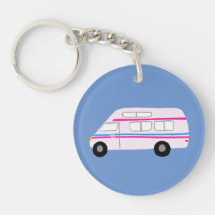 Porte-clefs Vintage Campervan RV Van Motorhome Cute Vanlife