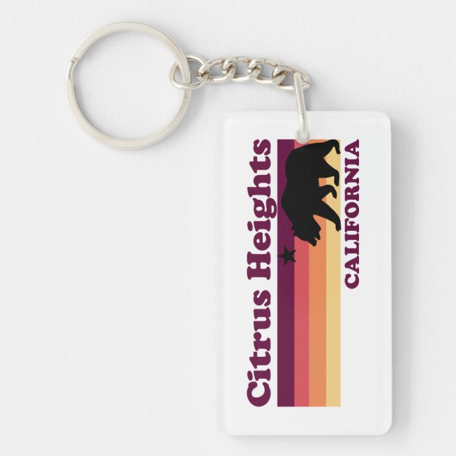 Porte-clefs Vintage Citrus Heights Californie (Devant)