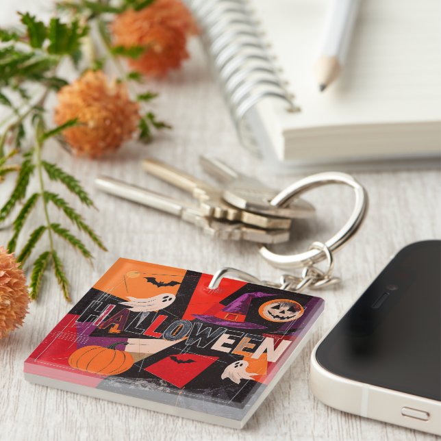 Porte-clefs Vintage Halloween (Devant Droit)