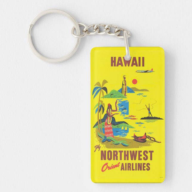 Porte-clefs Vintage Hawaii (Devant)