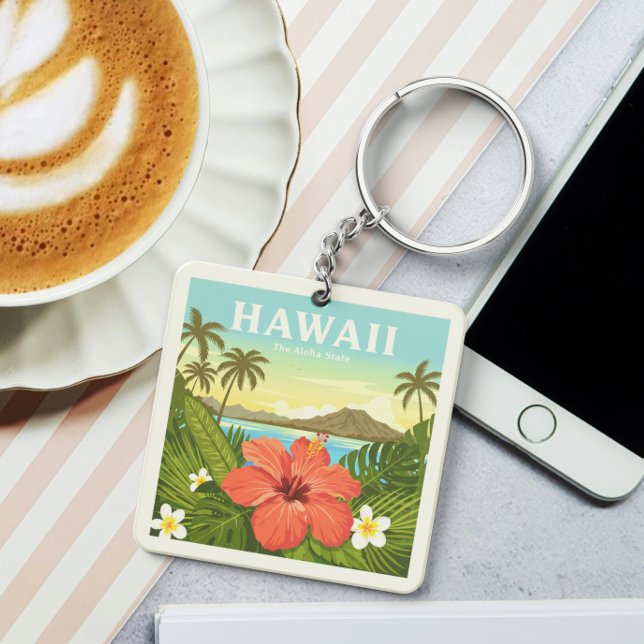 Porte-clefs Vintage Hawaii (Créateur téléchargé)