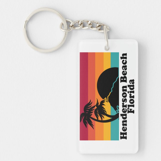 Porte-clefs Vintage Henderson Beach Floride (Devant)