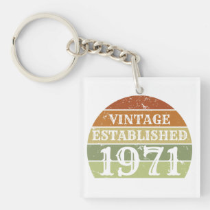 Porte-clefs Vintage Hommes et Femmes Établi Coucher de Soleil