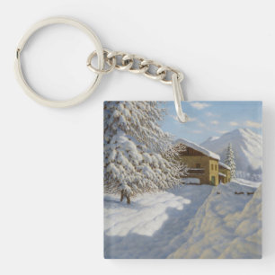 Porte-clefs Vintage Ivan Choultse Porte - clé paysage d'hiver