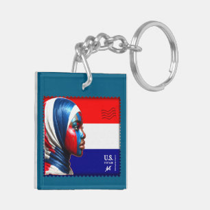 Porte-clefs Vintage L'Amerique - Mslm Porte - clé acrylique