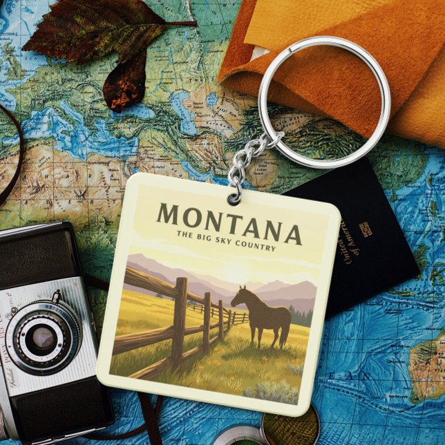 Porte-clefs Vintage Montana (Créateur téléchargé)