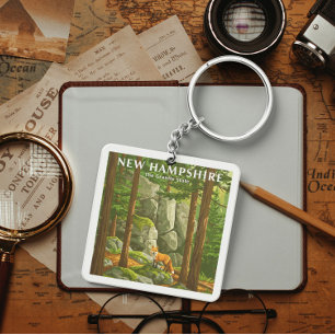 Porte-clefs Vintage New Hampshire