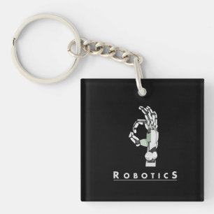 Porte-clefs Vintage Robotique Main Robotique Amour Dons-Cadeau