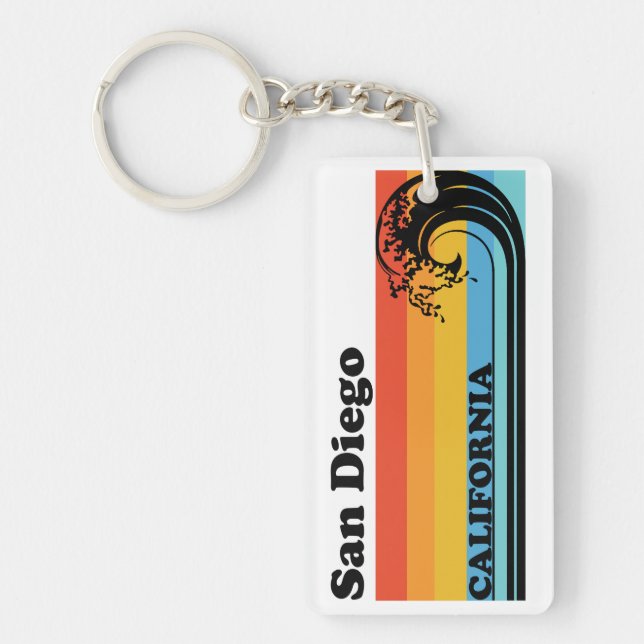Porte-clefs Vintage San Diego (Devant)