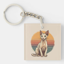 Vintage Sphynx Cat Mom Retro Art