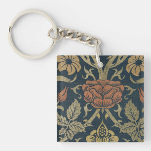 Porte-clefs Vintage William Morris Rose et Lily