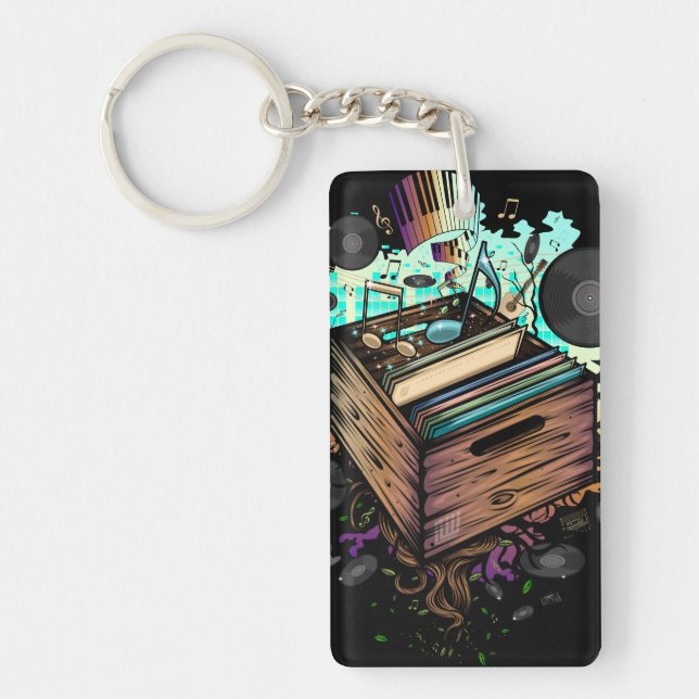 Porte-clefs Vinyl Crate (Devant)
