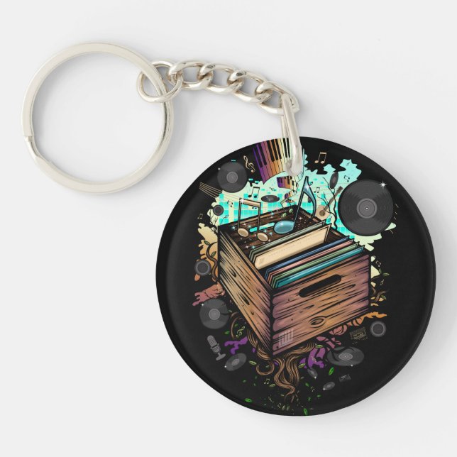Porte-clefs Vinyl Crate (Devant)