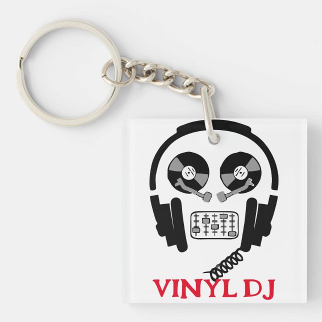 Porte-clefs Vinyl DJ Acrylique (Devant)