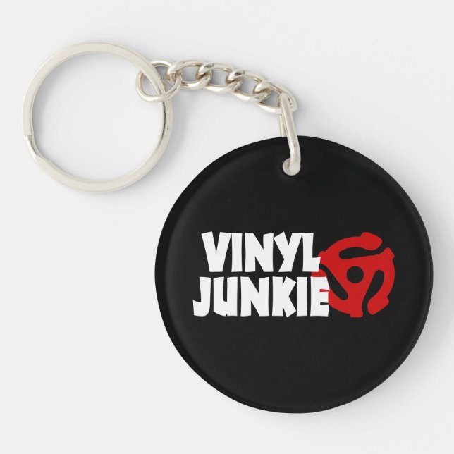 Porte-clefs Vinyl Junkie (Devant)