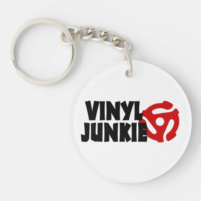 Porte-clefs Vinyl Junkie (Devant)
