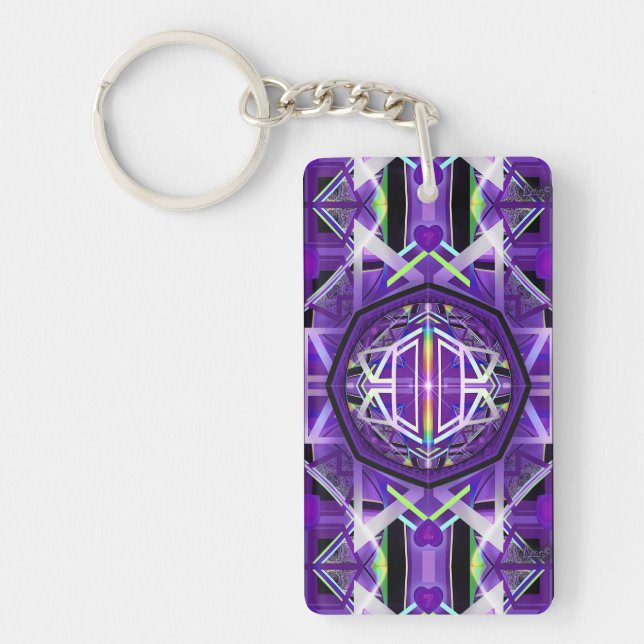 Porte-clefs Violet W3 (Devant)