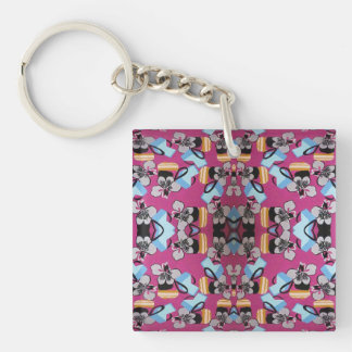 Porte-clefs Violettes Douces Et Mobilier