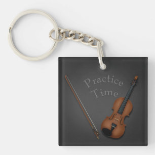 Porte-clefs Violon miniature & Bow Musicien personnalisé