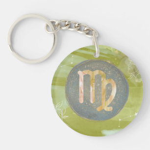 Porte-clefs Virgo Astrologie Zodiac Porte - clé -Simplicité sa